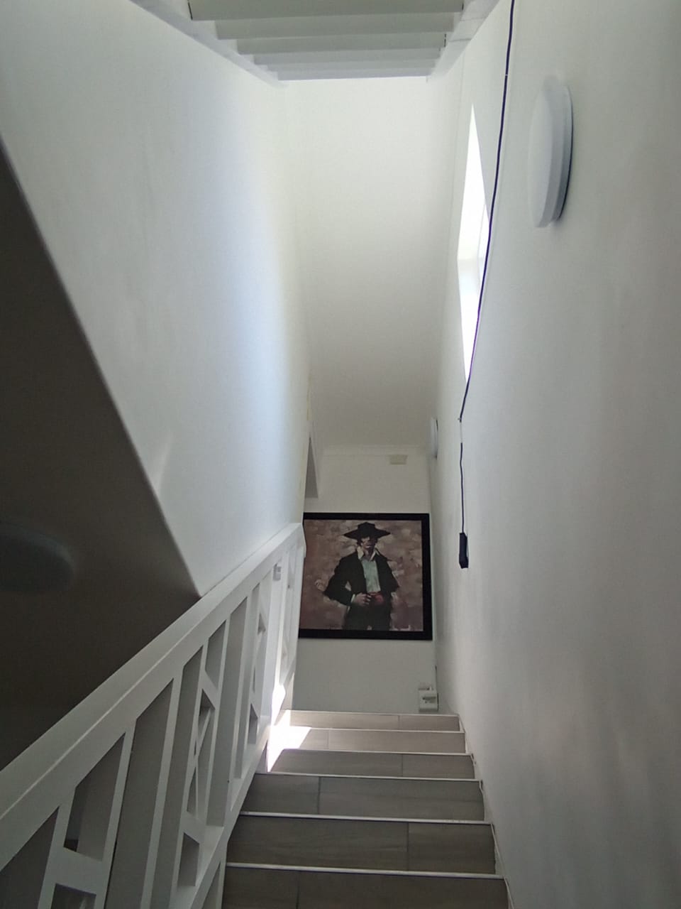 Loft staircase window view